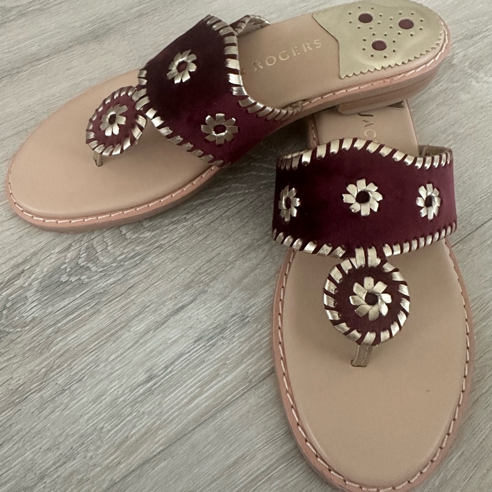 Jack Rogers Velvet Sandals